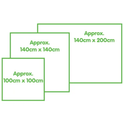 Personalised Photo Tablecloth Sizes Available from HappySnapGifts®