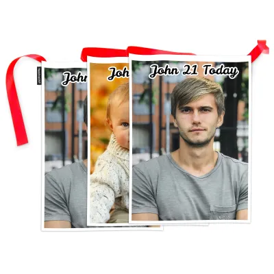 Personalised Square Shape Photo Bunting from HappySnapGifts®