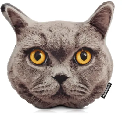Cat Face Cushion from HappySnapGifts®