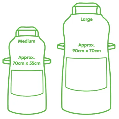 Photo Apron Size Comparison