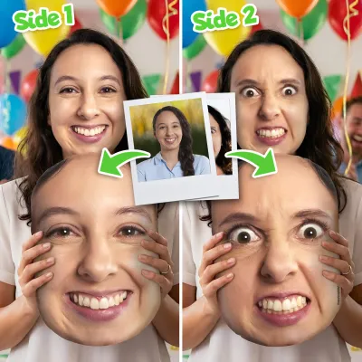 Two Faced Pillow Cushion with 2 different sides from HappySnapGifts®