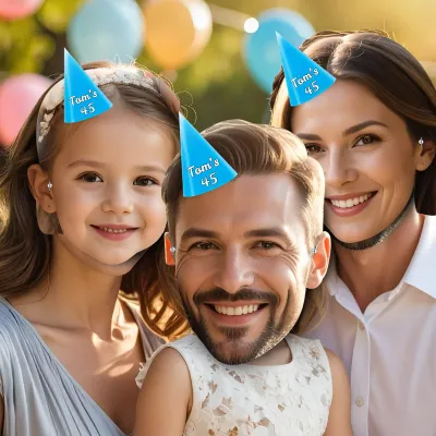 Birthday Photo Face Masks (with Different Faces) from HappySnapGifts®