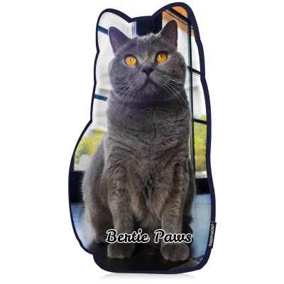 Personalised Cat Photo Cushion (Cut to Shape)