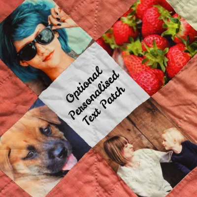 Fabric Squares using Photos for Quilt Making from HappySnapGifts®