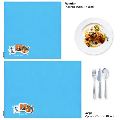 Personalised Pack of 4  Napkins with Photo Upload Available in 2 Sizes