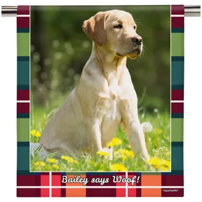 Personalised Dogs &amp; Pets Photo Tea Towel from HappySnapGifts®