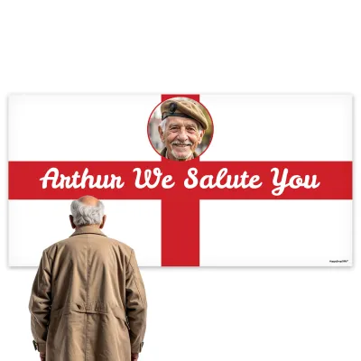 Personalised Flag Photo Window Poster from HappySnapGifts®