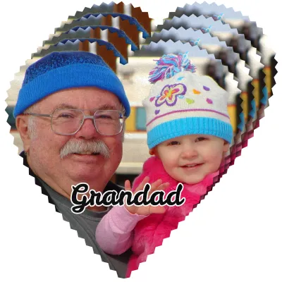 - Heart (20cm) Polyester (Personalised with Text)