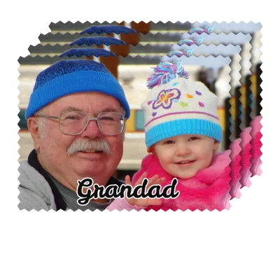 - Rectangle (15cm x 10cm) Polyester (Personalised with Text)