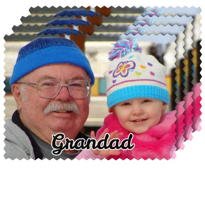 - Rectangle (20cm x 15cm) Polyester (Personalised with Text)