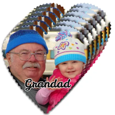 - Heart (15cm) Polyester (Personalised with Text)