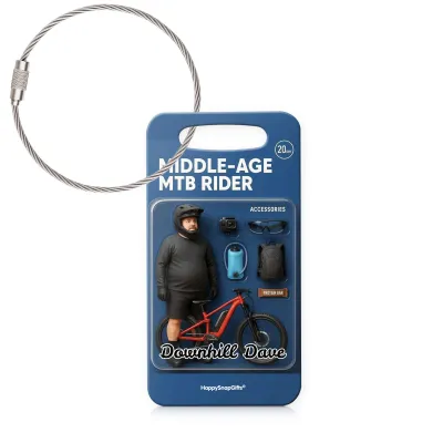 (9cm x 4.5cm) with Metal Loop (Personalised with Text)