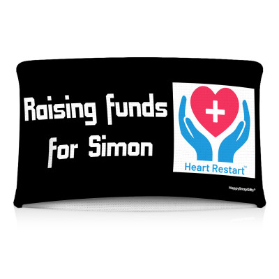 15cm (Tube Approx. 30cm x 7cm) Black (Personalised with Text)