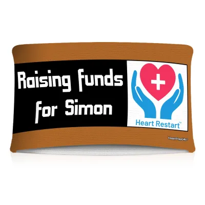 20cm (Tube Approx. 40cm x 7cm) Brown (Personalised with Text)