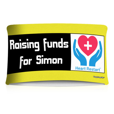 15cm (Tube Approx. 30cm x 7cm) Yellow (Personalised with Text)