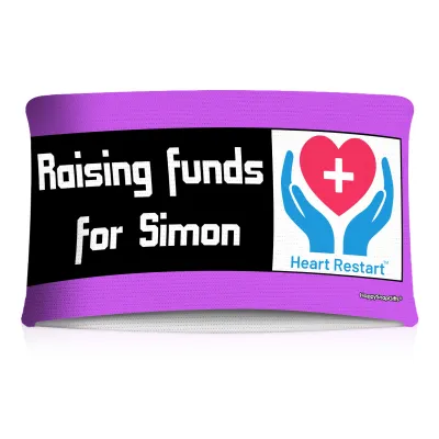 25cm (Tube Approx. 50cm x 7cm) Purple (Personalised with Text)