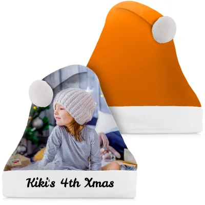 Regular Size Burnt Orange Soft Velvet Polyester Fabric (Personalised with Text)