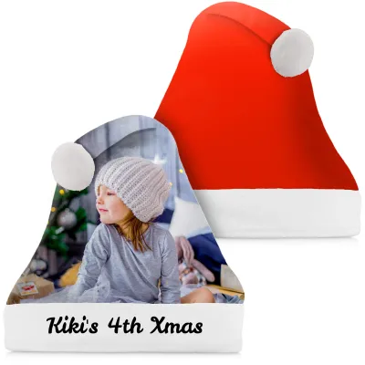 Regular Size Red Soft Velvet Polyester Fabric (Personalised with Text)