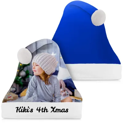 Regular Size Royal Blue Soft Velvet Polyester Fabric (Personalised with Text)