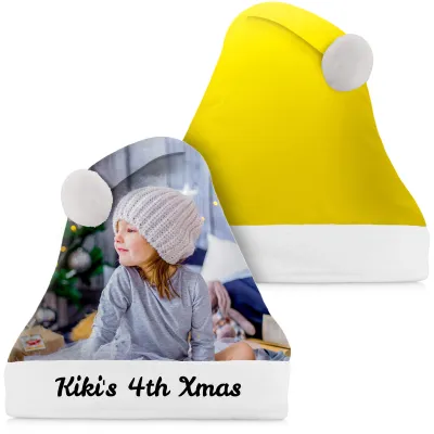 Regular Size Yellow Soft Velvet Polyester Fabric (Personalised with Text)