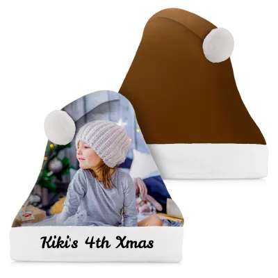 Smaller Adult Teen Size Brown Soft Velvet Polyester Fabric (Personalised with Text)