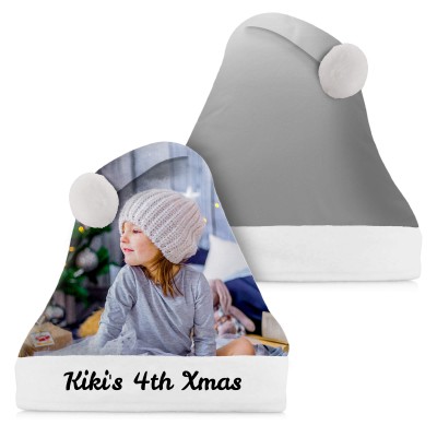 Smaller Adult Teen Size Grey Soft Velvet Polyester Fabric (Personalised with Text)