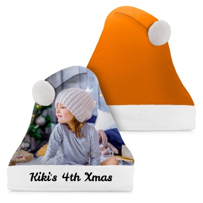 Smaller Adult Teen Size Burnt Orange Soft Velvet Polyester Fabric (Personalised with Text)