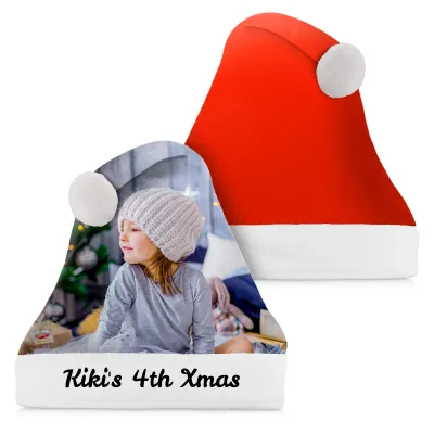 Smaller Adult Teen Size Red Soft Velvet Polyester Fabric (Personalised with Text)