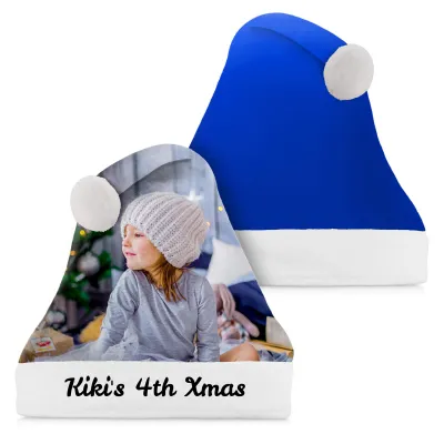 Smaller Adult Teen Size Royal Blue Soft Velvet Polyester Fabric (Personalised with Text)