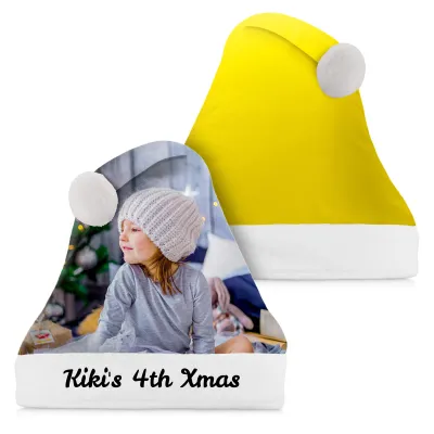 Smaller Adult Teen Size Yellow Soft Velvet Polyester Fabric (Personalised with Text)