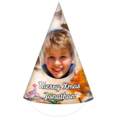 Pack of 10 - Christmas Decorations Design DIY + Elastics (10 Different Faces) (Personalised with Text)