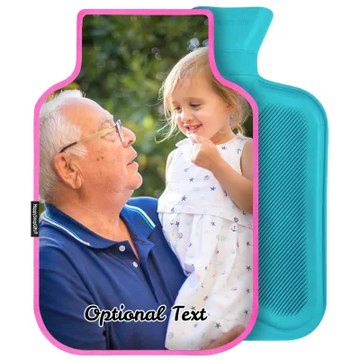 2 Litre - Hot Pink Cotton Fabric (Personalised with Text)