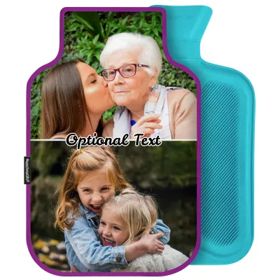 2 Litre - Purple Cotton Fabric (Personalised with Text)