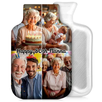 800ml - Purple Fleece Fabric (Personalised with Text)