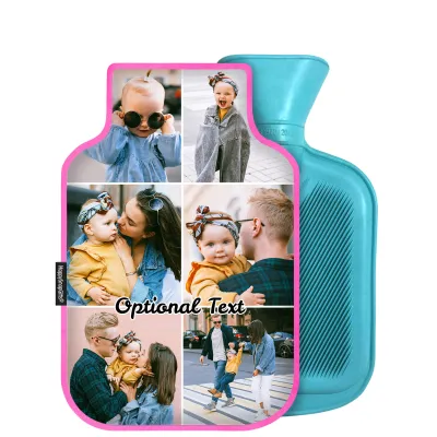 800ml - Hot Pink Cotton Fabric (Personalised with Text)