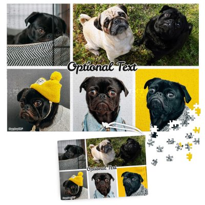 768 Pieces (Edge to Edge Photo Print) (Personalised with Text) & Matching Drawstring Gift Bag