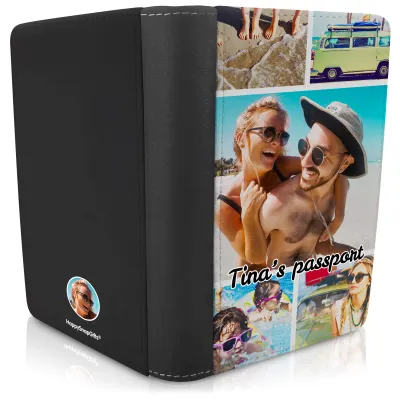 (UK Standard 21cm) (No Icon) Black (Personalised with Text)