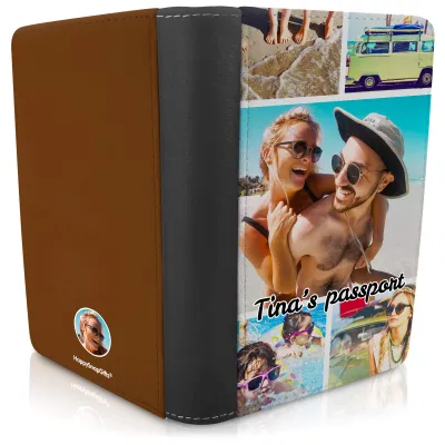 (UK Standard 21cm) (No Icon) Brown (Personalised with Text)