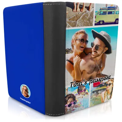 (UK Standard 21cm) (No Icon) Royal Blue (Personalised with Text)