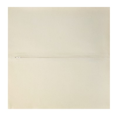 (40cm Square) - Natural Organic Cotton with Zip Opening