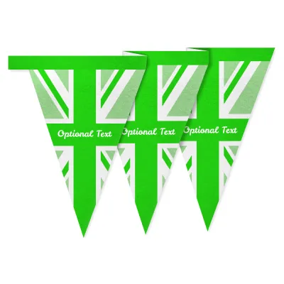 - 1 Metre with 8 Flags (20cm) Green Mock Suede Polyester Fabric