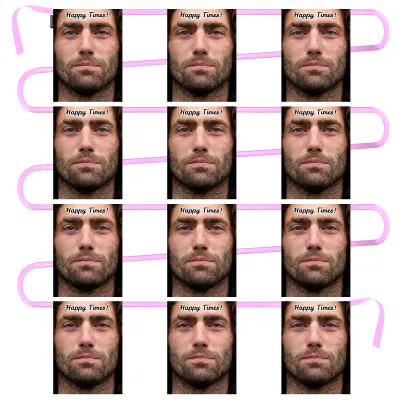 - 5 Metres with 12 Rectangle Flags (28cm) Mock Suede Polyester Fabric (Personalised with Text)