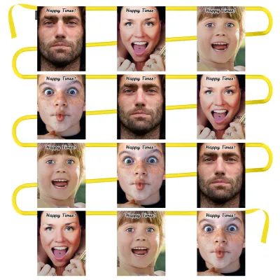 - 5 Metres with 12 Rectangle Flags (28cm) Mock Suede Polyester Fabric (Personalised with Text)