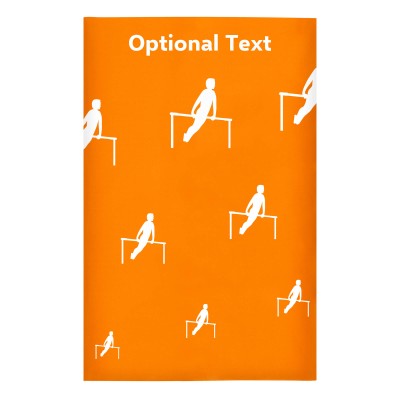 Regular (38cm x 25cm) (Gymnastics Icon) Burnt Orange - Stretch Polyester (Personalised with Text)