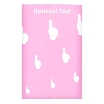Regular (38cm x 25cm) (We Are No. 1 Icon) Baby Pink - Stretch Polyester (Personalised with Text)