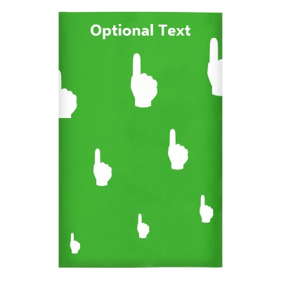 Regular (38cm x 25cm) (We Are No. 1 Icon) Bright Green - Stretch Polyester (Personalised with Text)