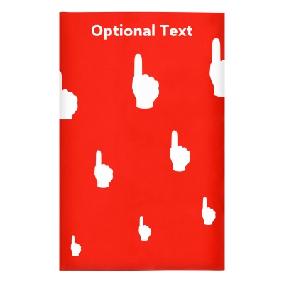 Regular (38cm x 25cm) (We Are No. 1 Icon) Red - Stretch Polyester (Personalised with Text)
