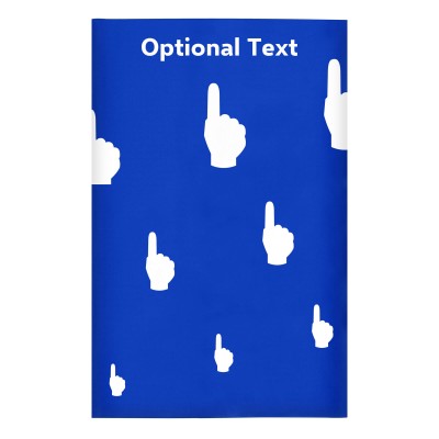 Regular (38cm x 25cm) (We Are No. 1 Icon) Royal Blue - Stretch Polyester (Personalised with Text)