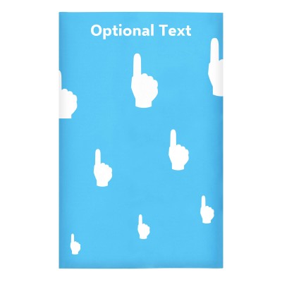 Regular (38cm x 25cm) (We Are No. 1 Icon) Sky Blue - Stretch Polyester (Personalised with Text)