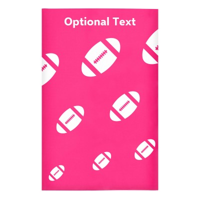 Regular (38cm x 25cm) (Rugby Icon) Hot Pink (Fuchsia) - Stretch Polyester (Personalised with Text)